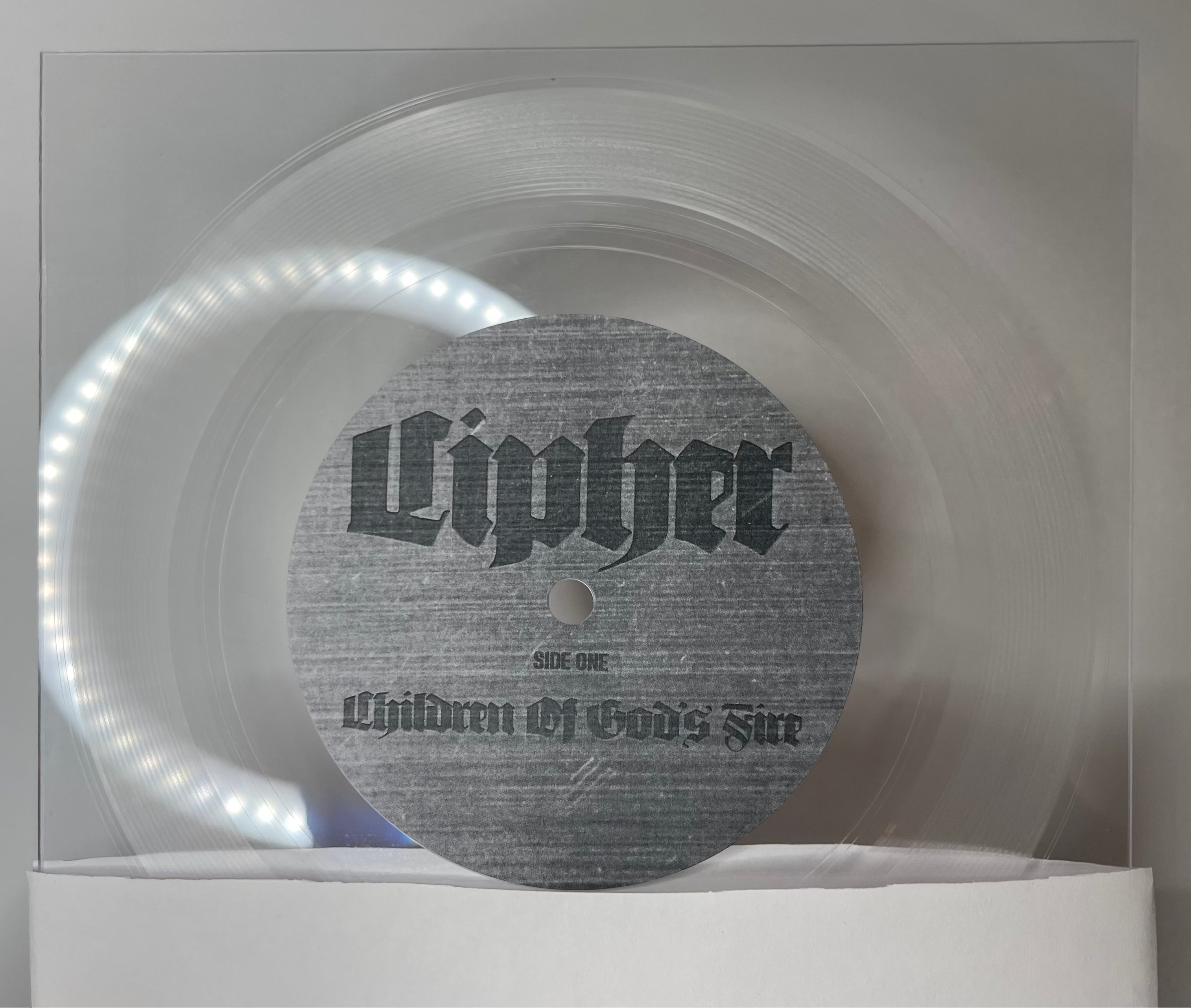 Children of God's Fire 20th Anniversary 7" lathe-cut record